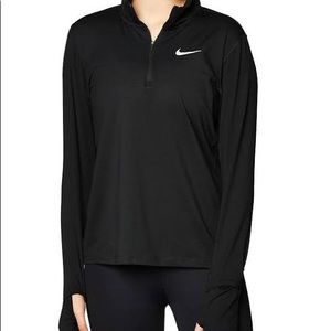 Nike black running half zip pullover size medium